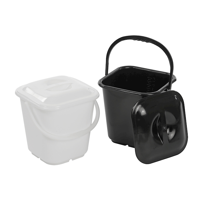 Viereck-Eimer PE-HD 14 lt weiss